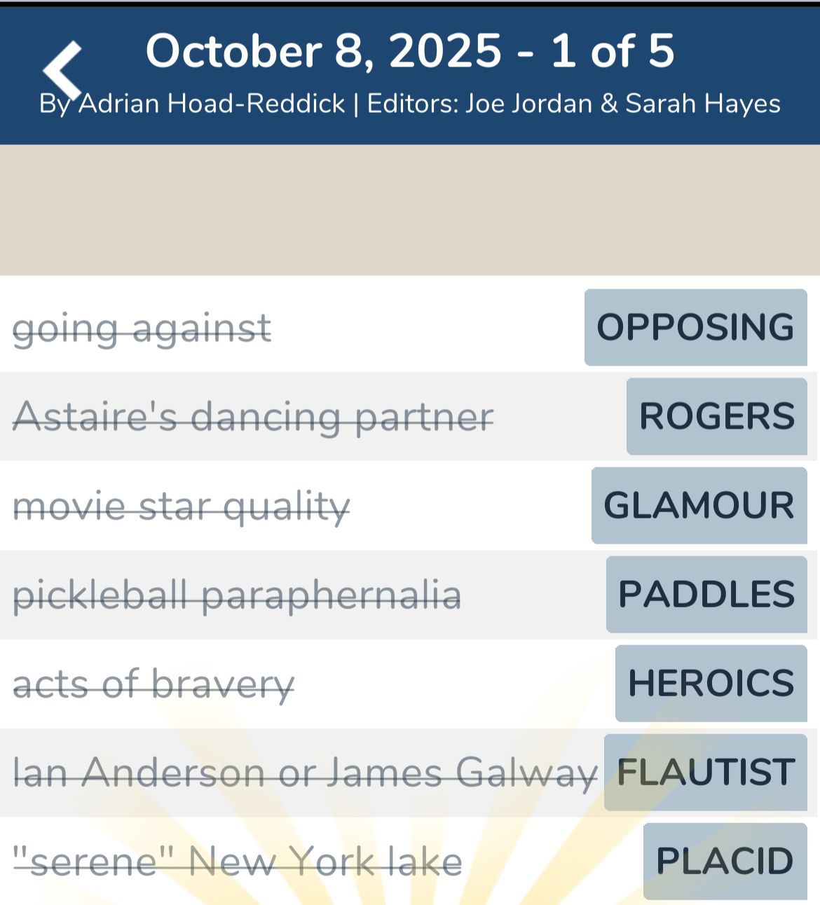 7 Little Words October 8 2025 1