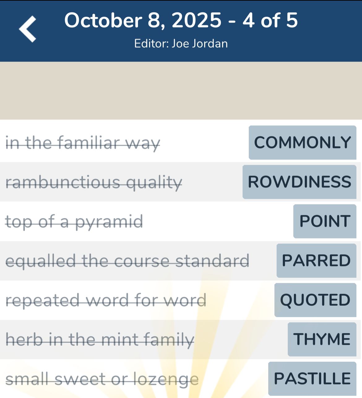 7 Little Words October 8 2025 4