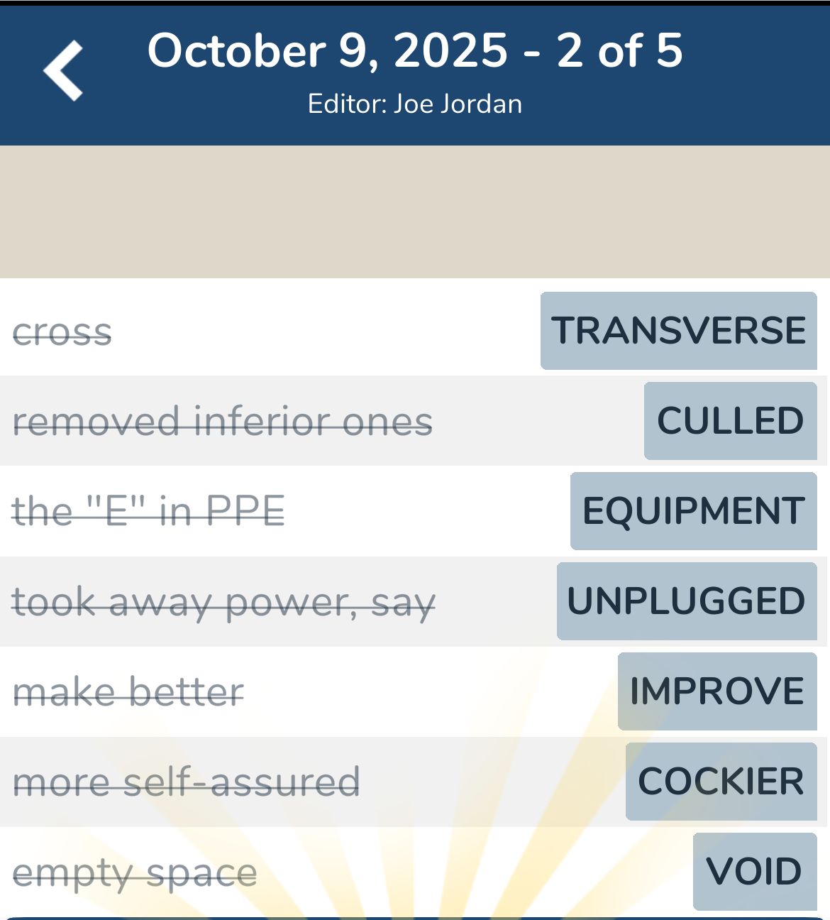 7 Little Words October 9 2025 2