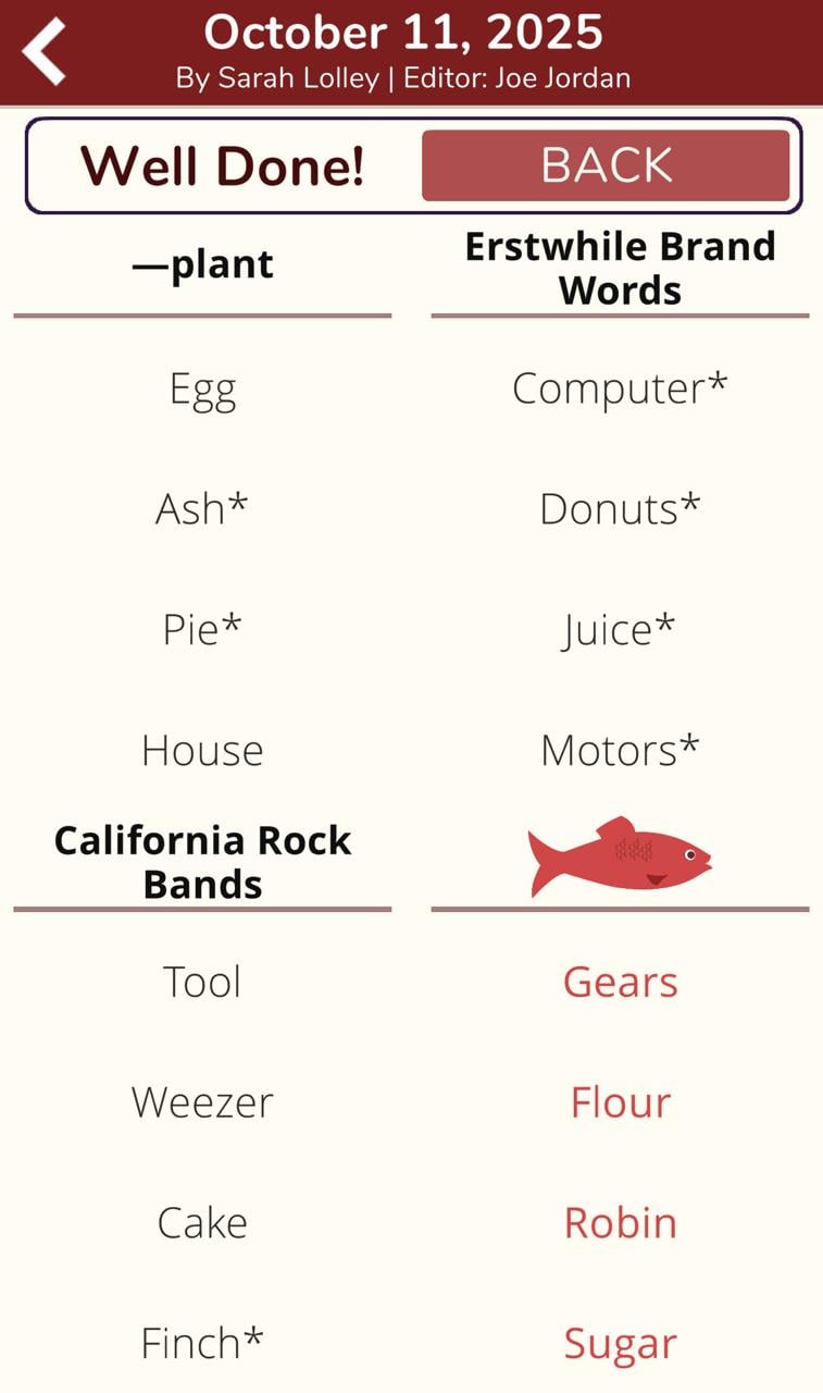 7 Little Words Red Herring October 11 2025