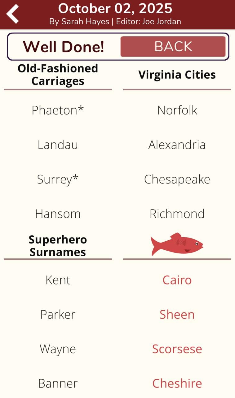 7 Little Words Red Herring October 2 2025