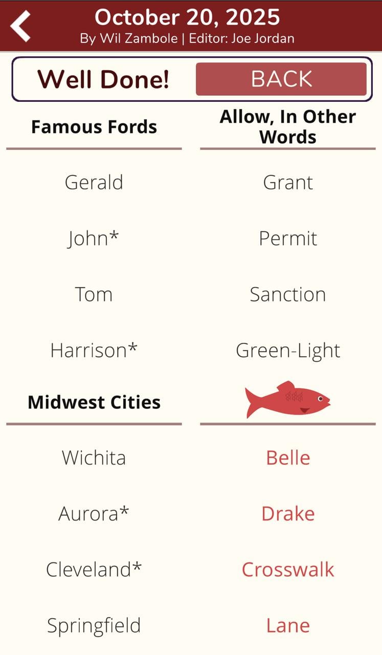 7 Little Words Red Herring October 20 2025
