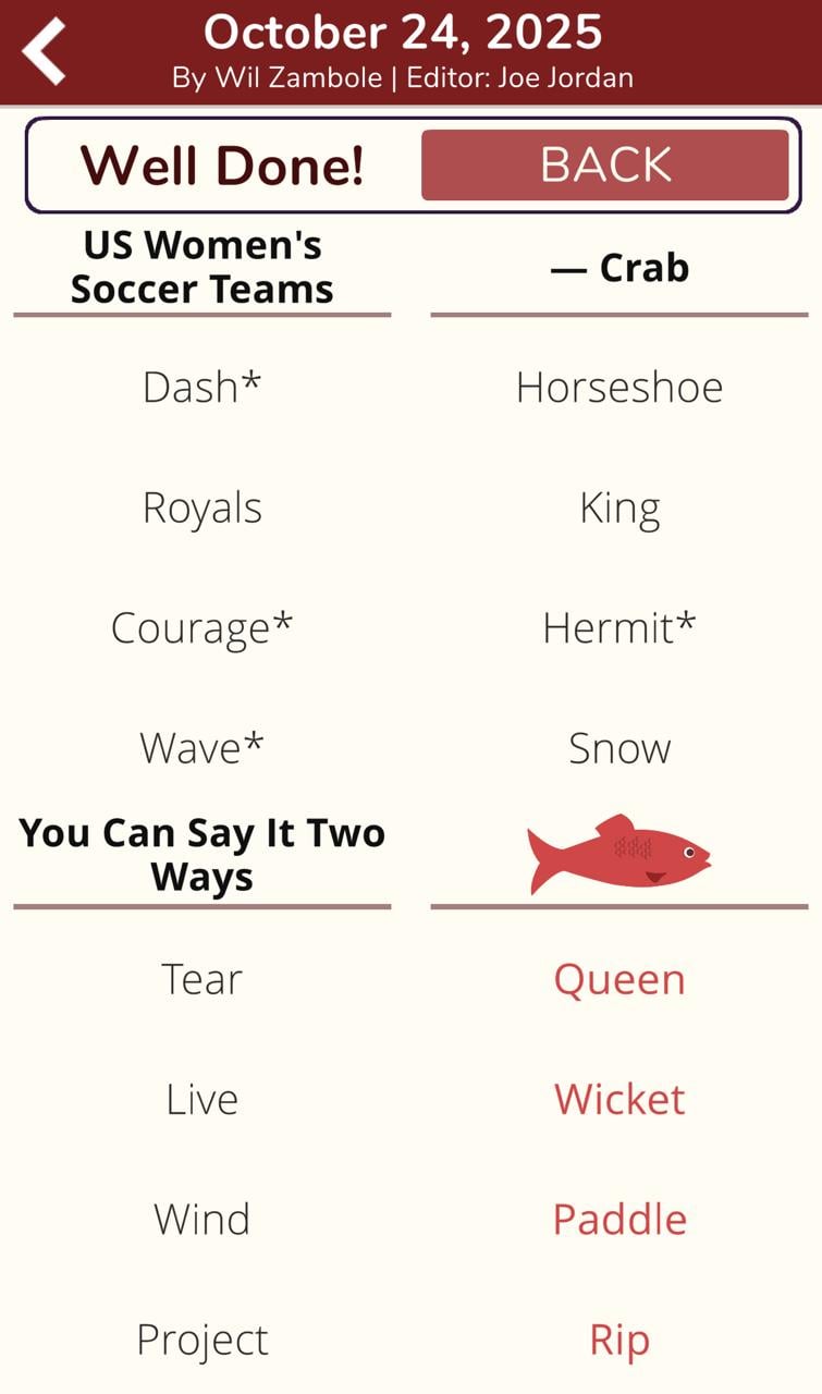 7 Little Words Red Herring October 24 2025