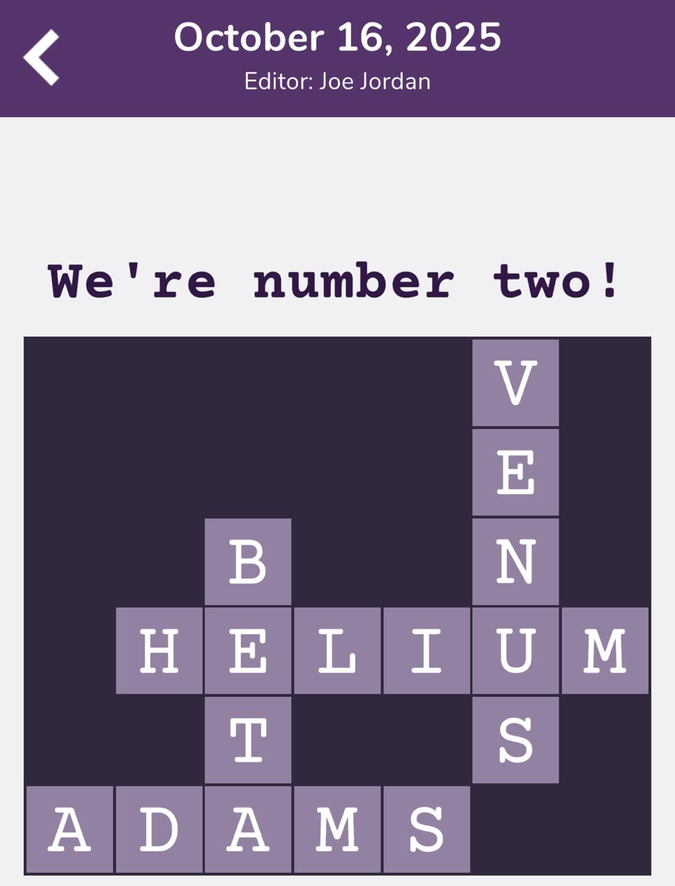 7 Little Words Tiny Little Crosswords October 16 2025