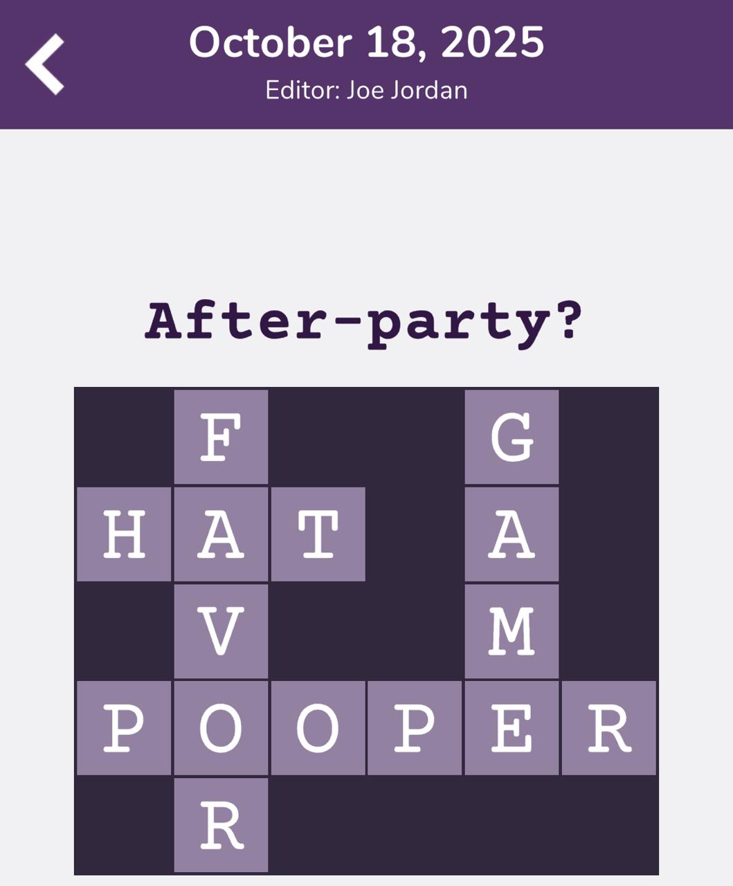 7 Little Words Tiny Little Crosswords October 18 2025