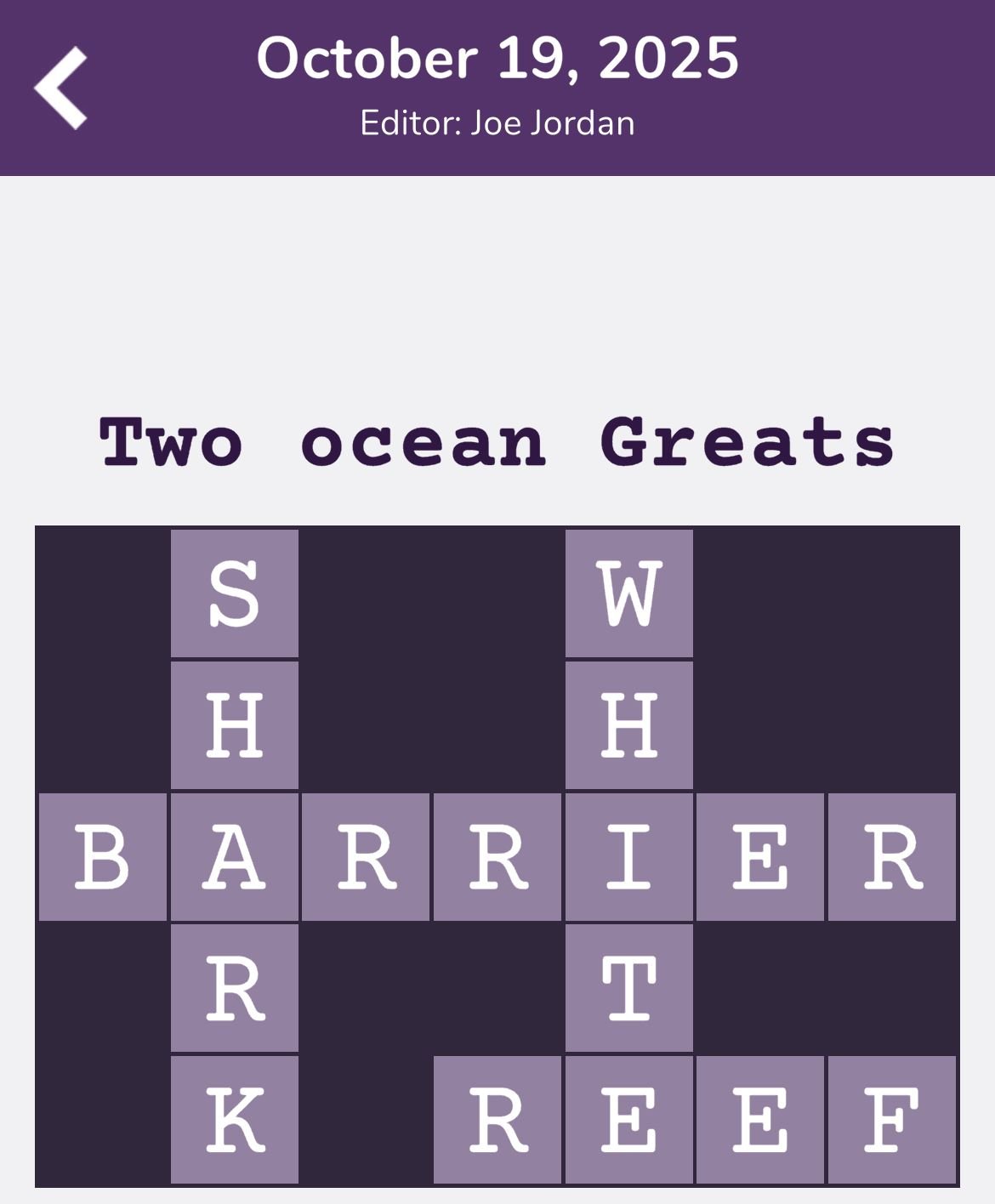 7 Little Words Tiny Little Crosswords October 19 2025