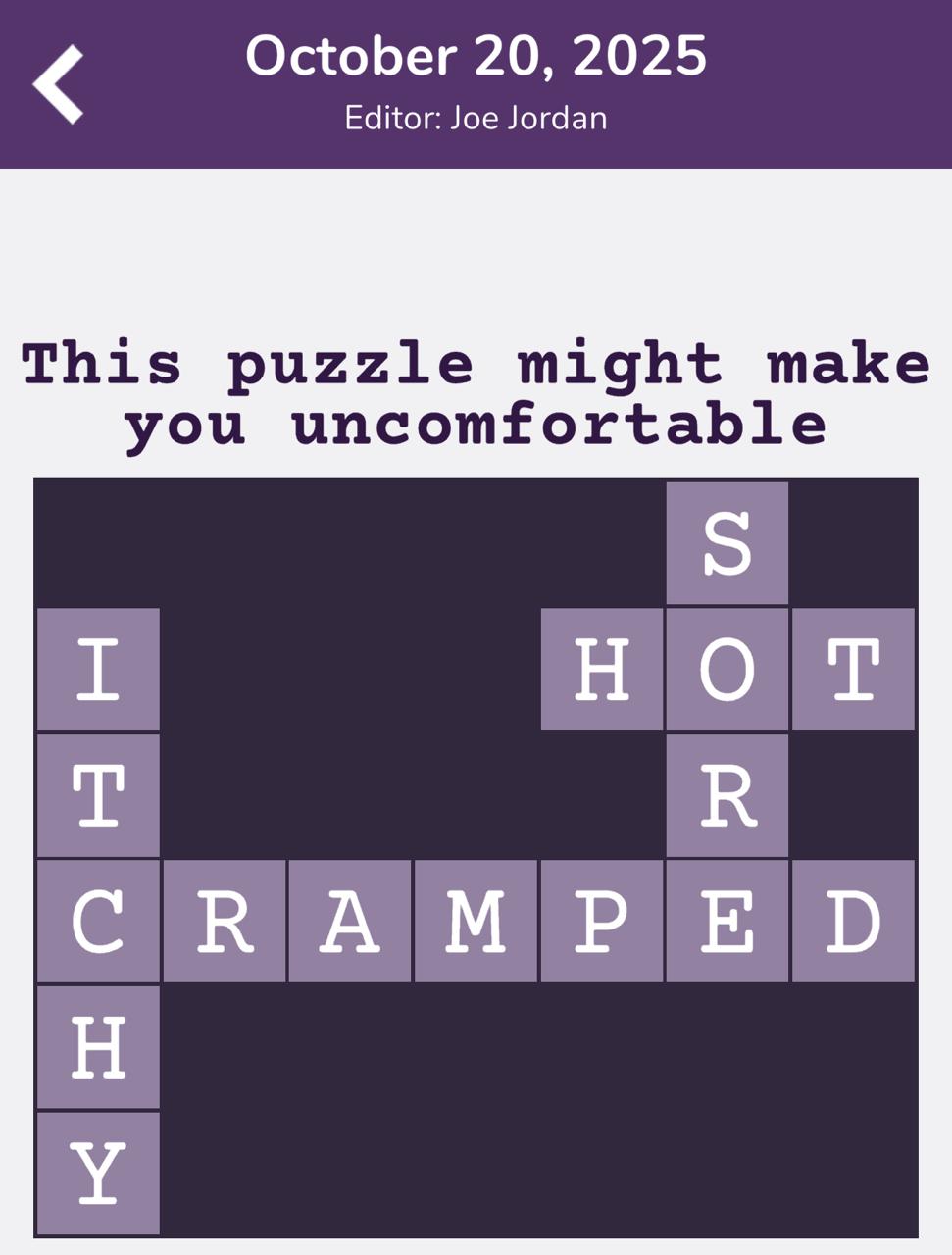 7 Little Words Tiny Little Crosswords October 20 2025