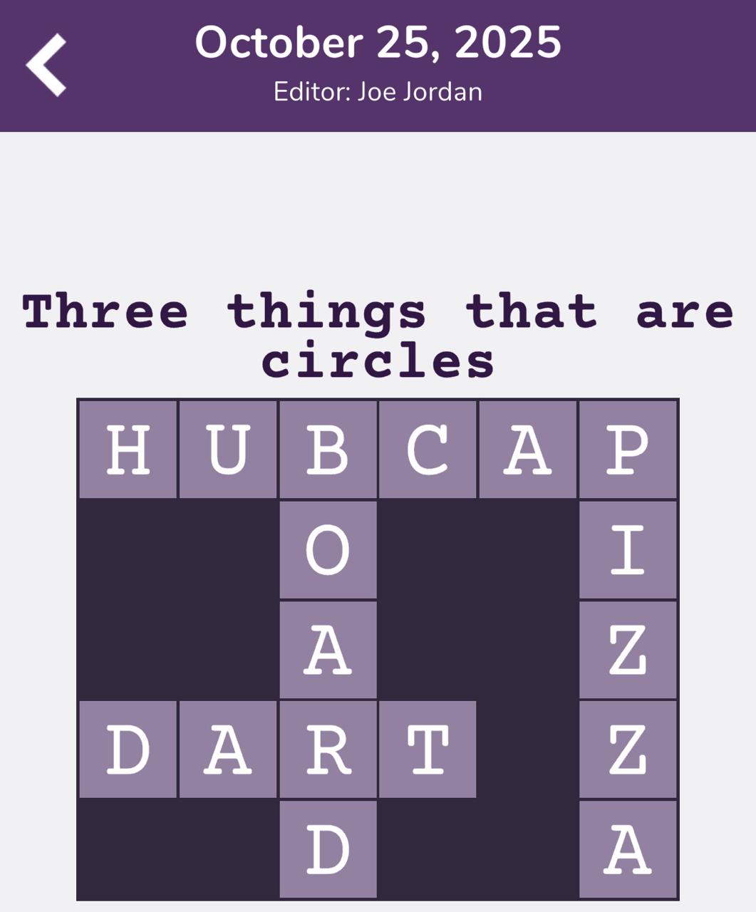 7 Little Words Tiny Little Crosswords October 25 2025