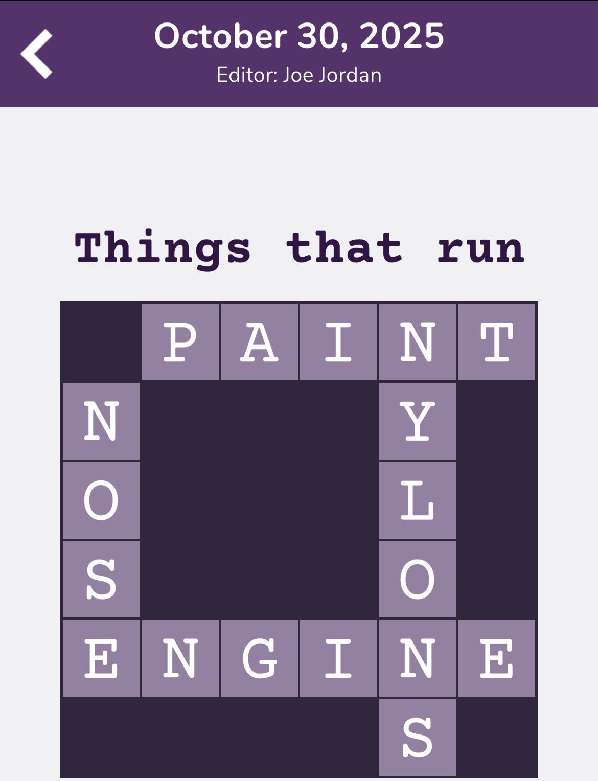 7 Little Words Tiny Little Crosswords October 30 2025