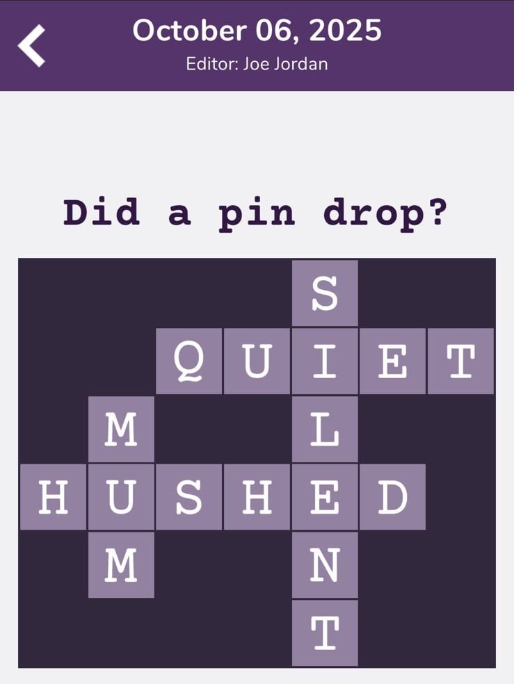 7 Little Words Tiny Little Crosswords October 6 2025