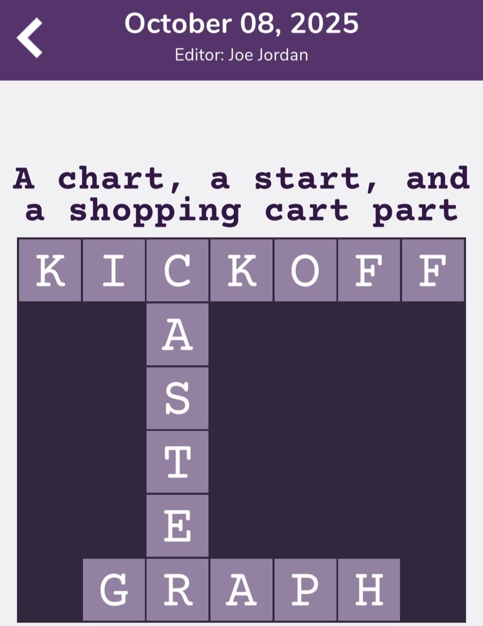 7 Little Words Tiny Little Crosswords October 8 2025