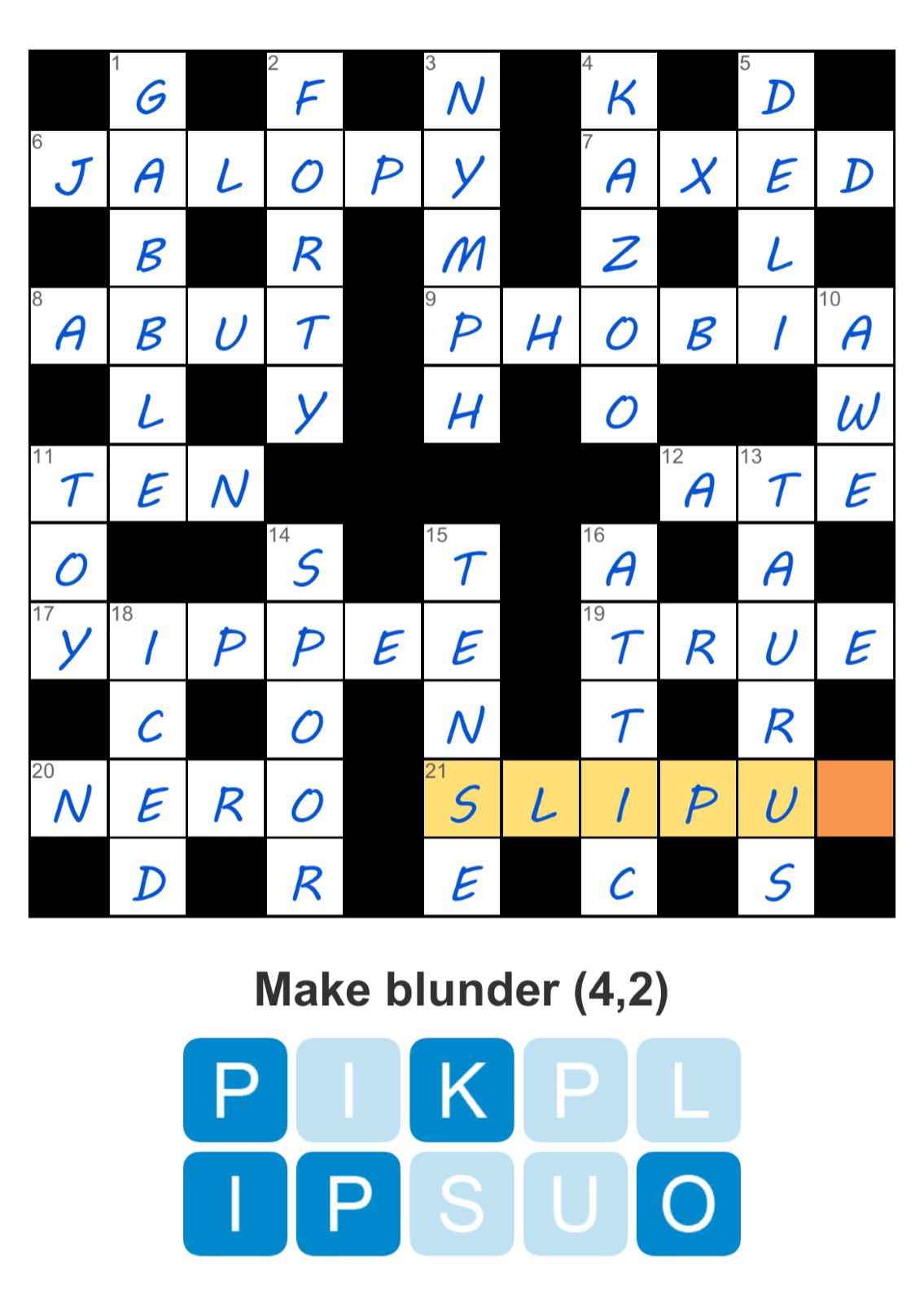 Puzzle Page Crossword October 16 2025