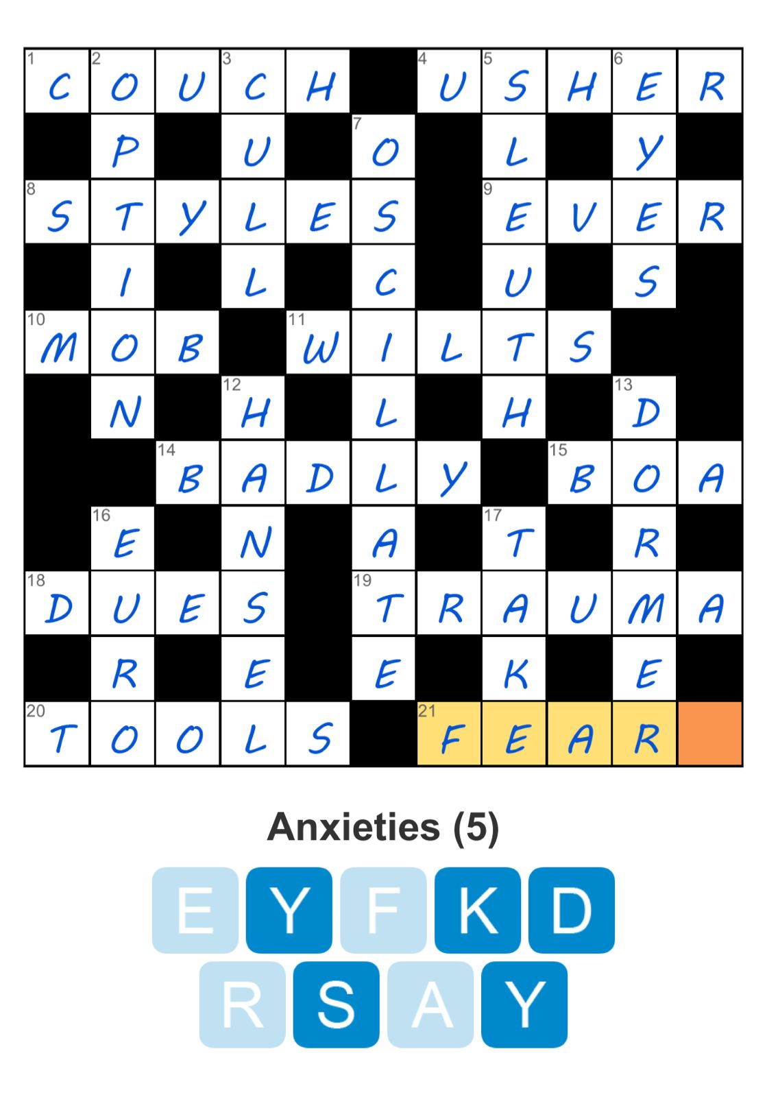 Puzzle Page Crossword October 3 2025