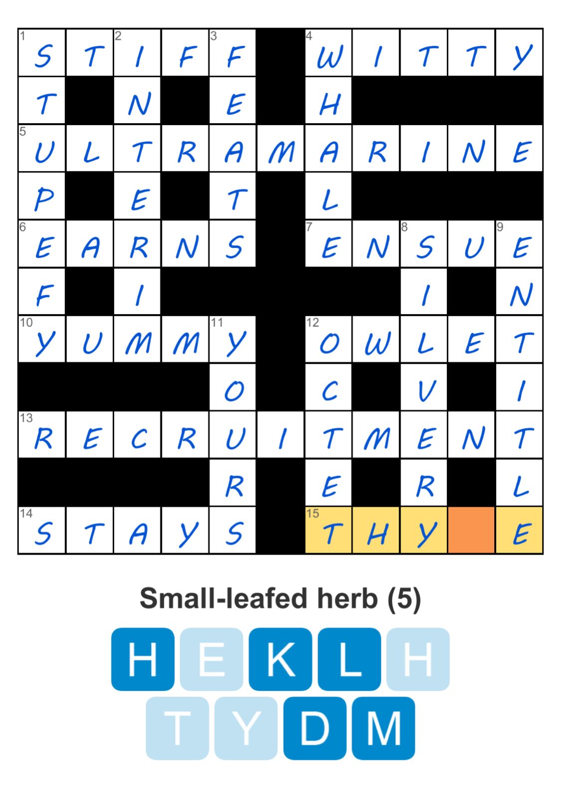 Puzzle Page Crossword October 4 2025