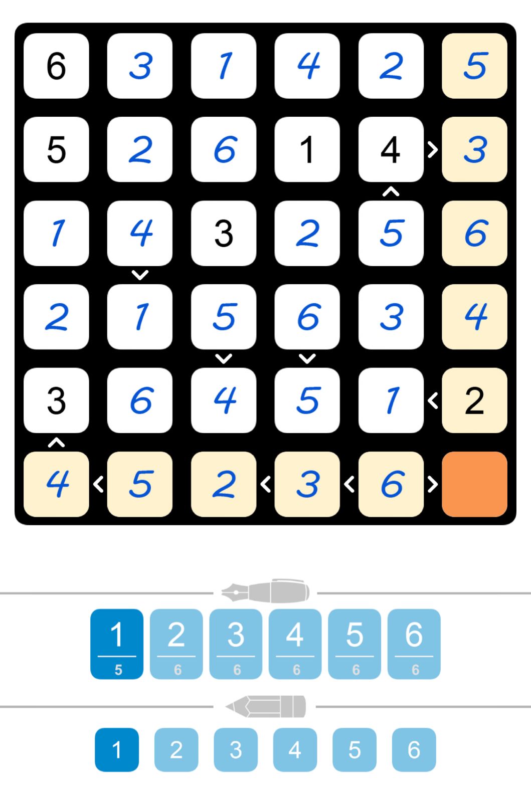 Puzzle Page Futoshiki October 17 2025