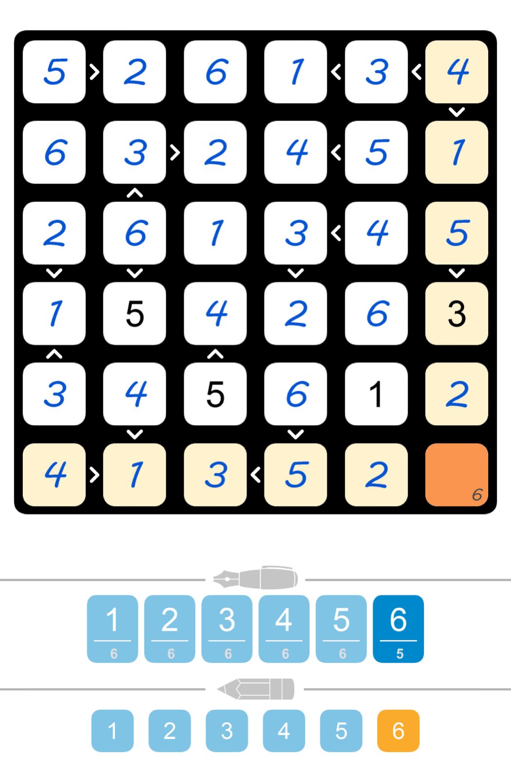 Puzzle Page Futoshiki October 3 2025