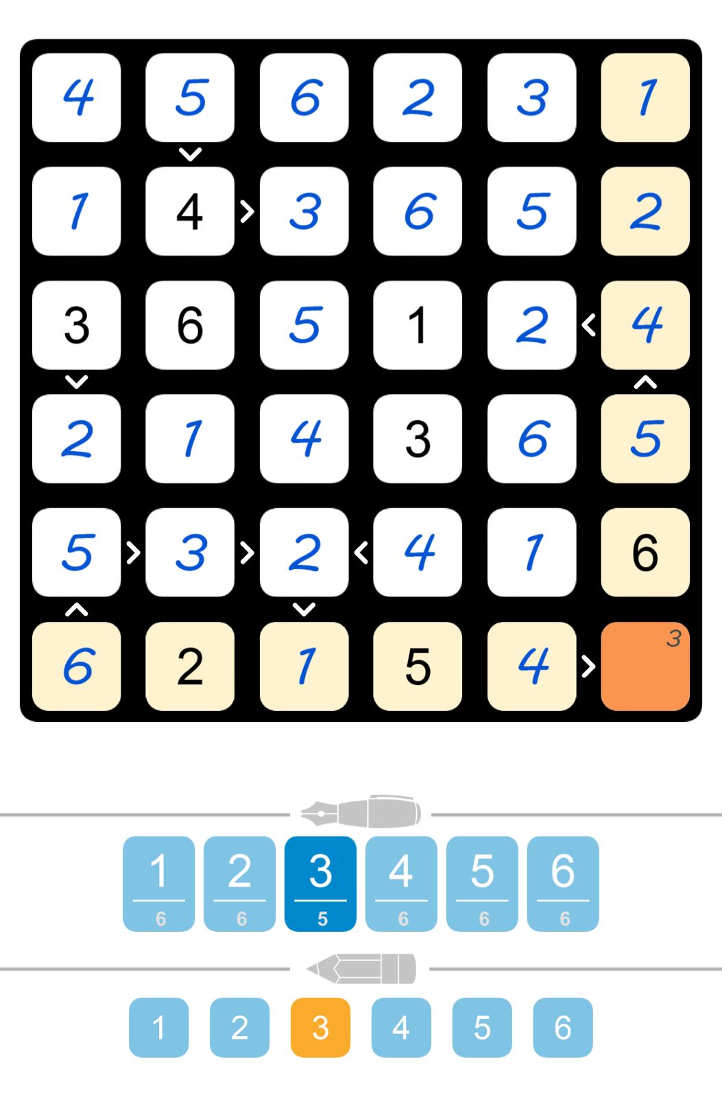 Puzzle Page Futoshiki October 4 2025