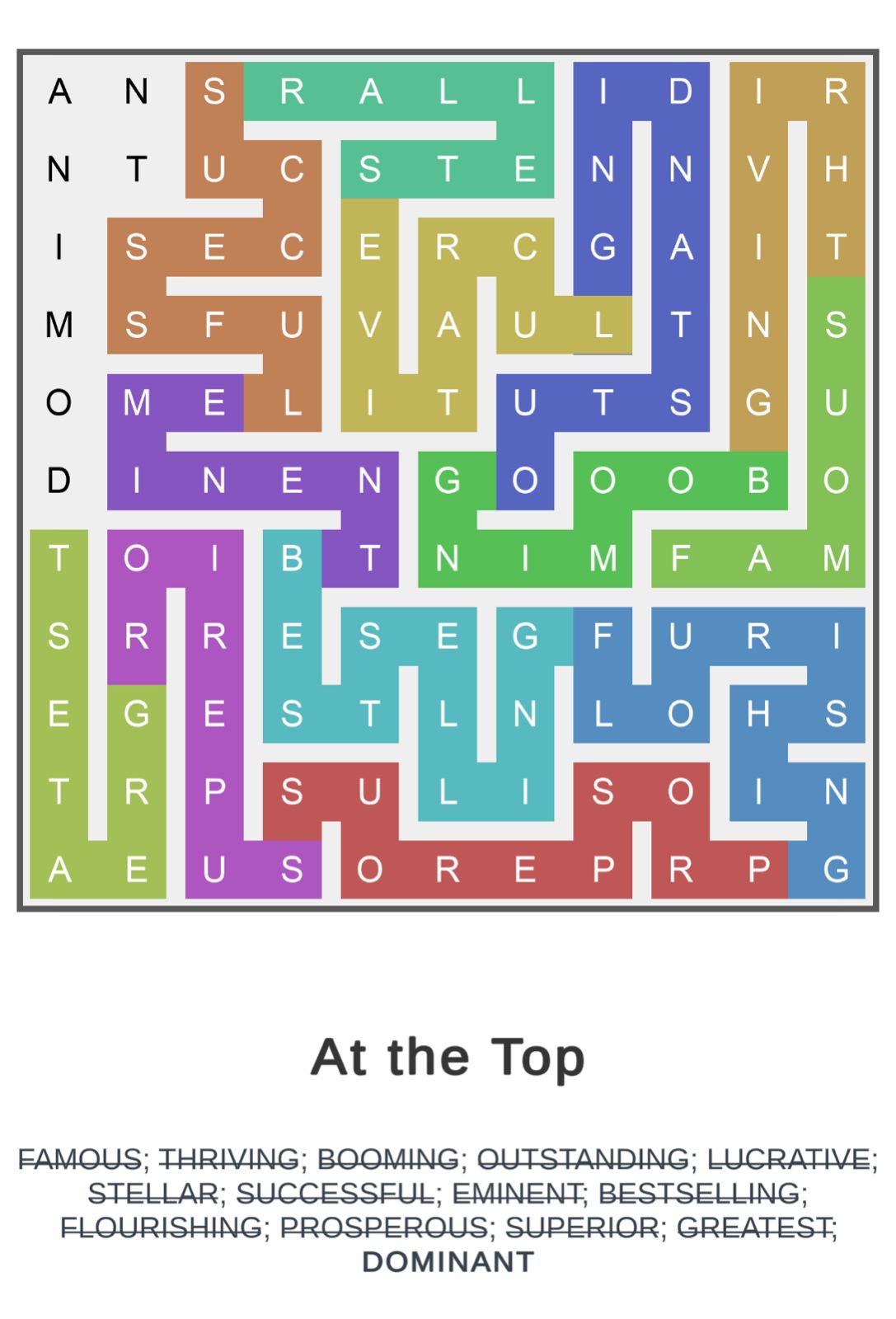 Puzzle Page Word Snake October 11 2025