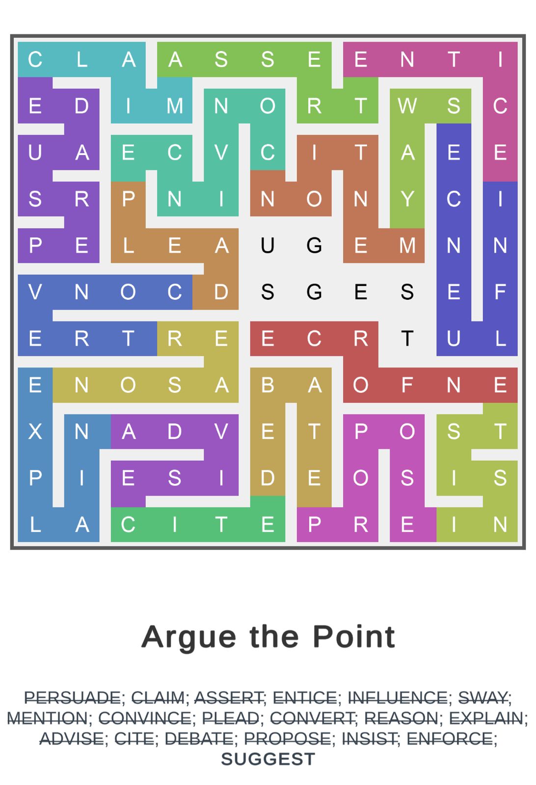 Puzzle Page Word Snake October 4 2025