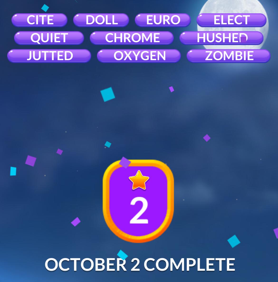 Word Stacks Daily Puzzle October 2 2025
