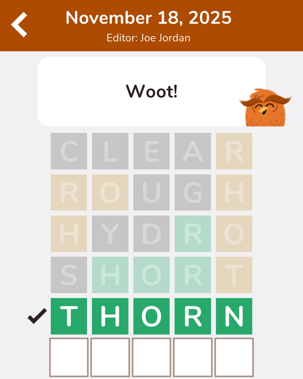 7 Little Words Hootle November 18 2025