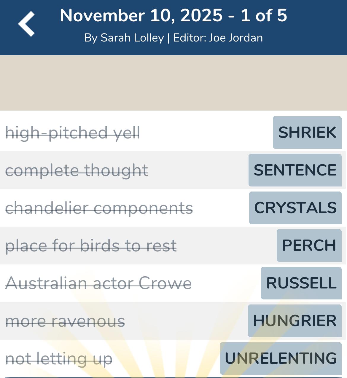 7 Little Words November 10 2025 1 7 Little Words November 10 2025 1
