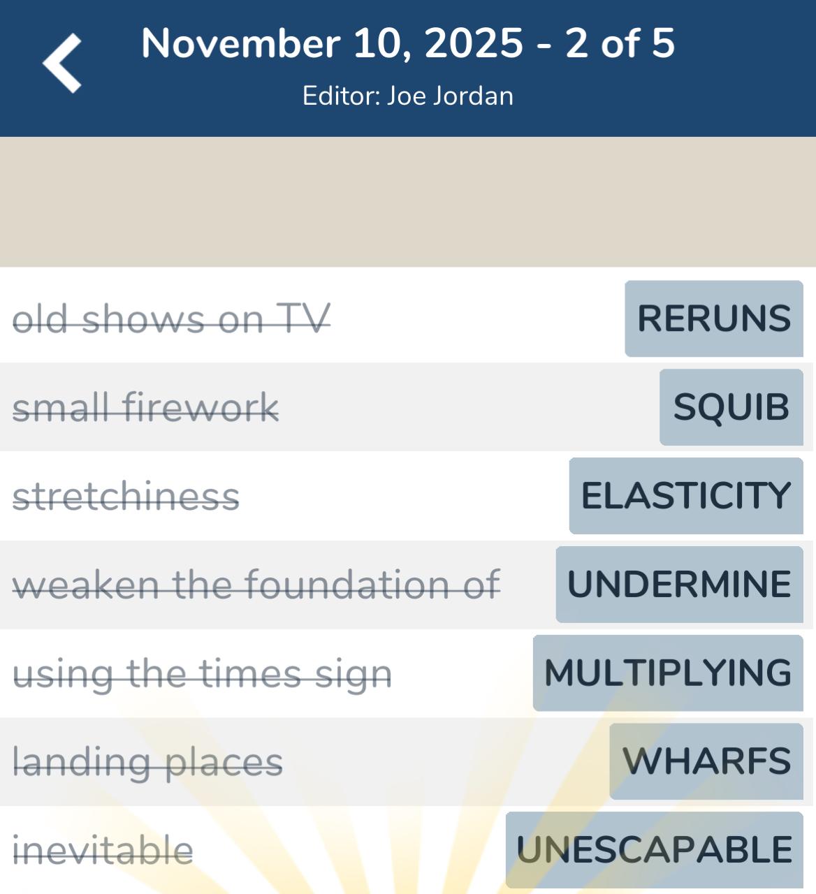 7 Little Words November 10 2025 2 7 Little Words November 10 2025 2