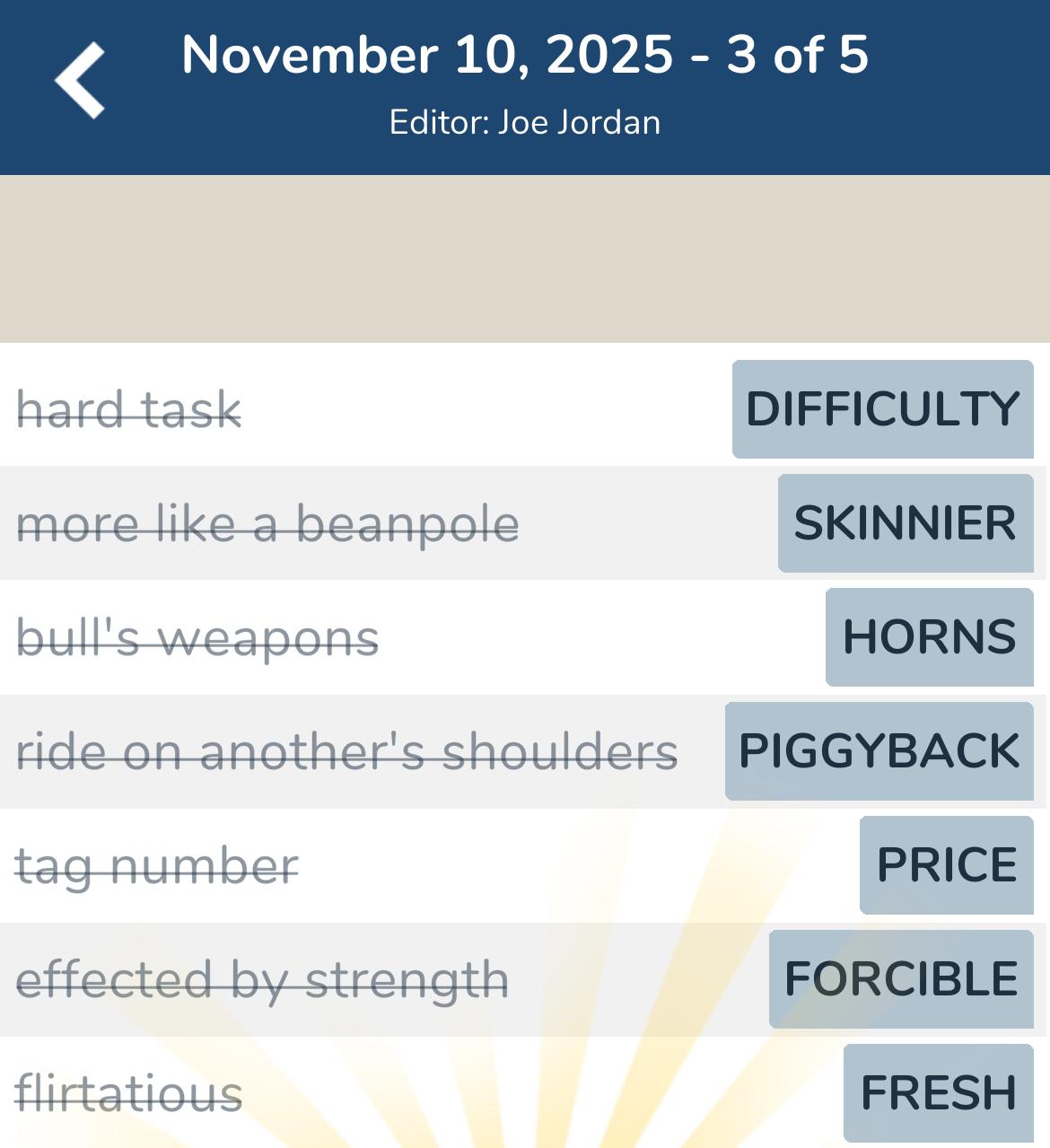 7 Little Words November 10 2025 3 7 Little Words November 10 2025 3