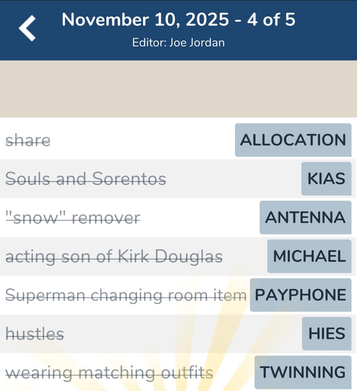 7 Little Words November 10 2025 4 7 Little Words November 10 2025 4