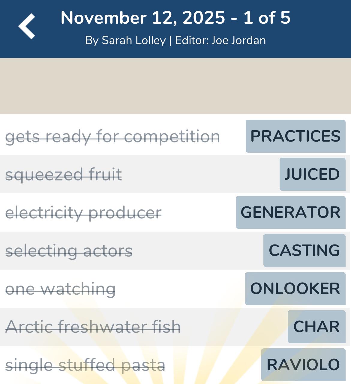 7 Little Words November 12 2025 1