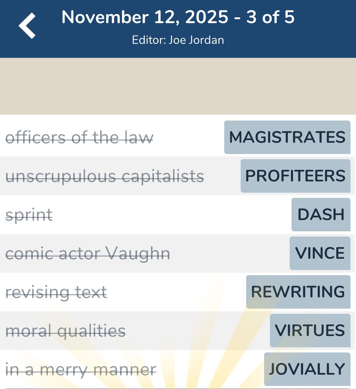 7 Little Words November 12 2025 3