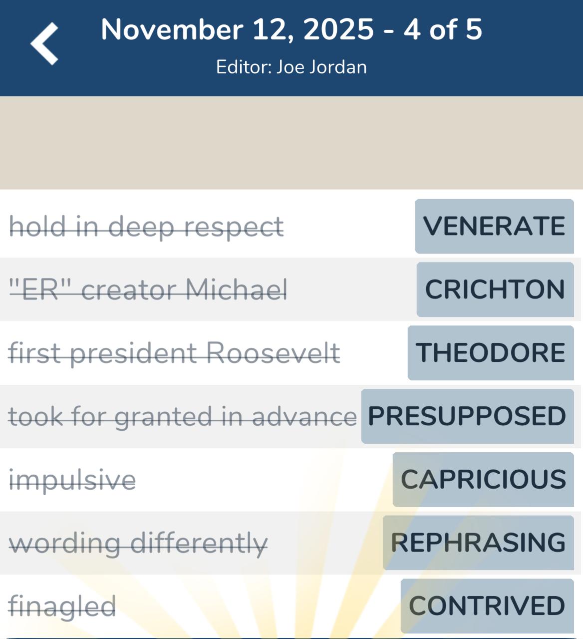 7 Little Words November 12 2025 4