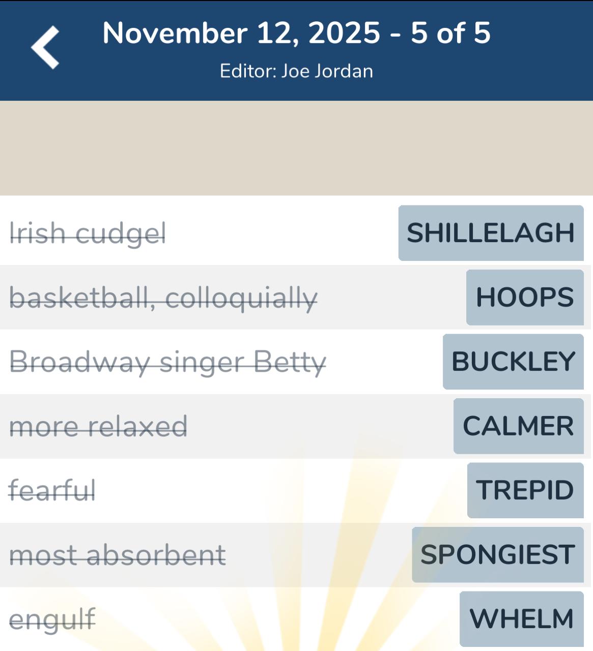 7 Little Words November 12 2025 5