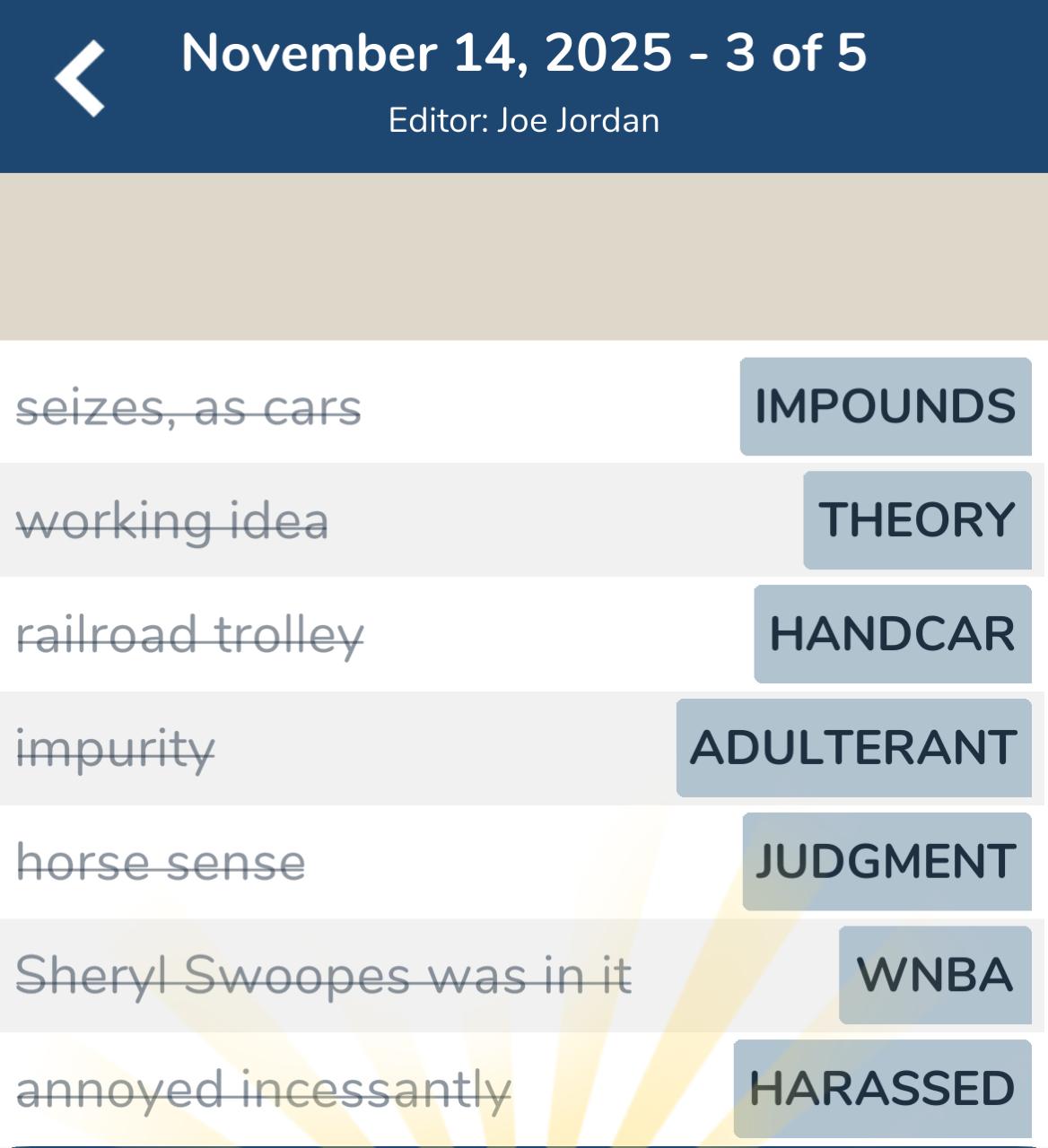 7 Little Words November 14 2025 3