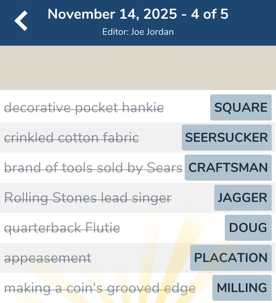 7 Little Words November 14 2025 4