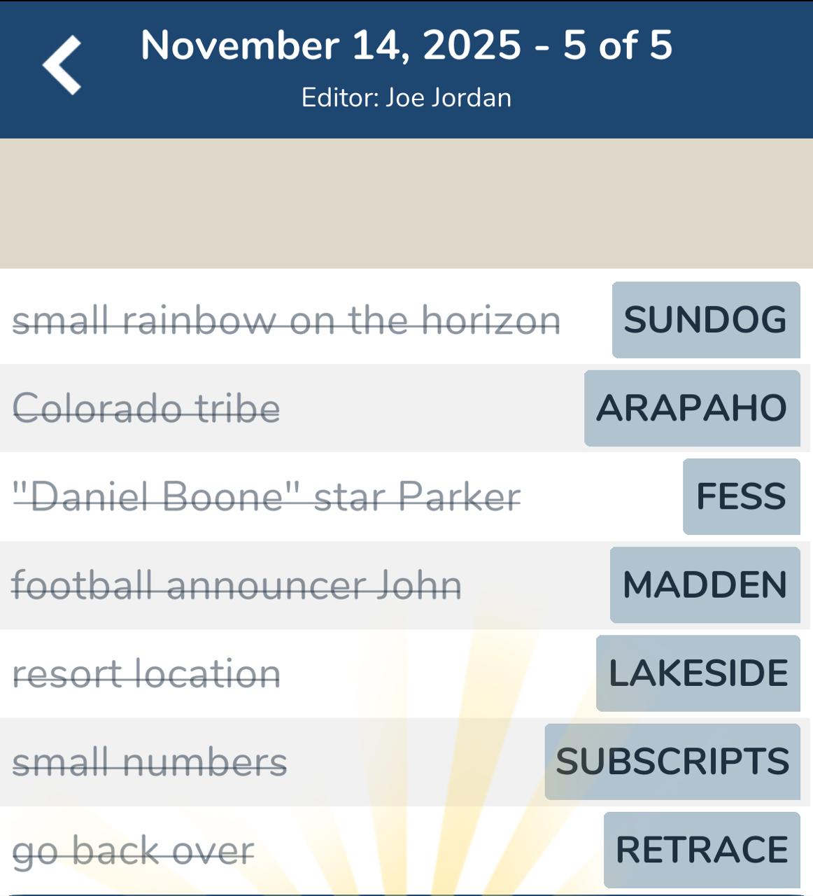 7 Little Words November 14 2025 5