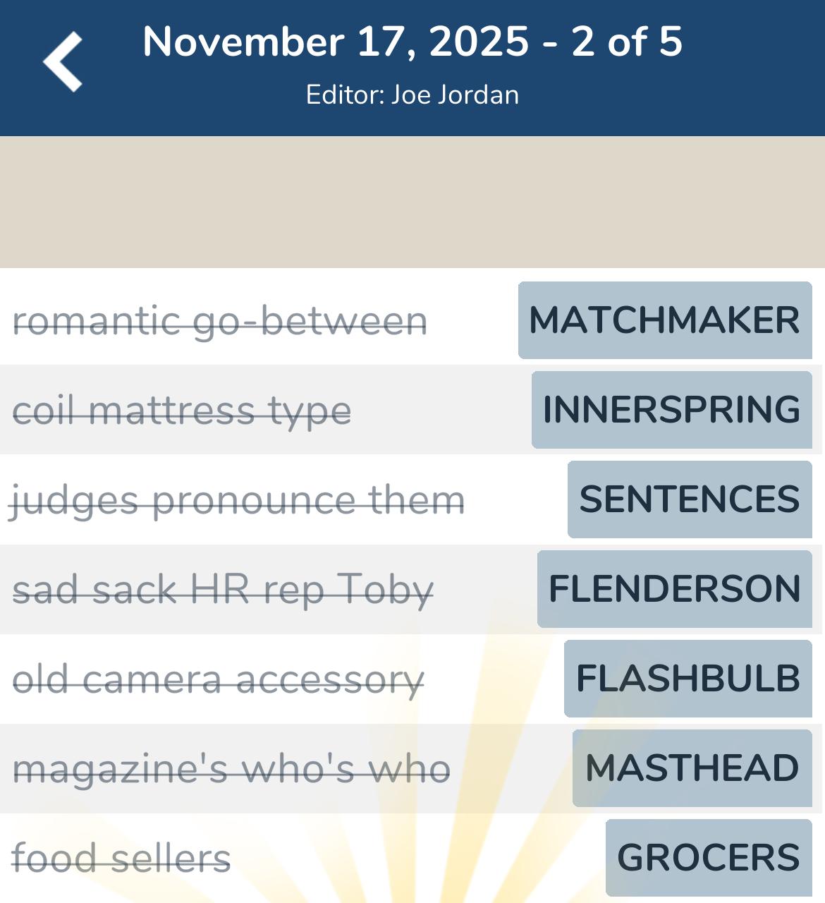 7 Little Words November 17 2025 2