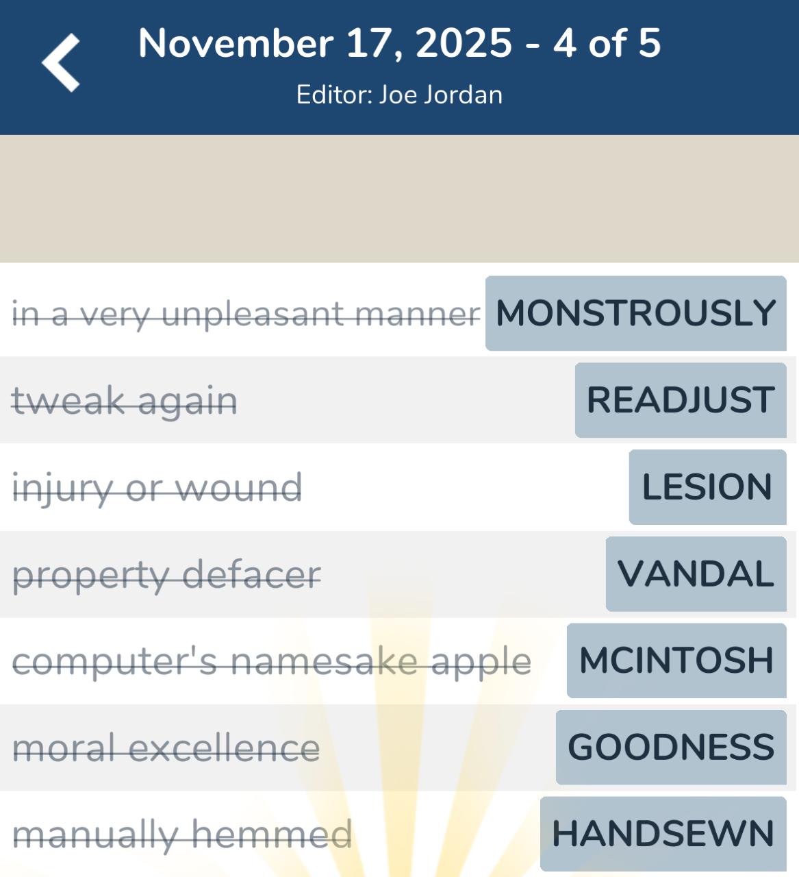 7 Little Words November 17 2025 4