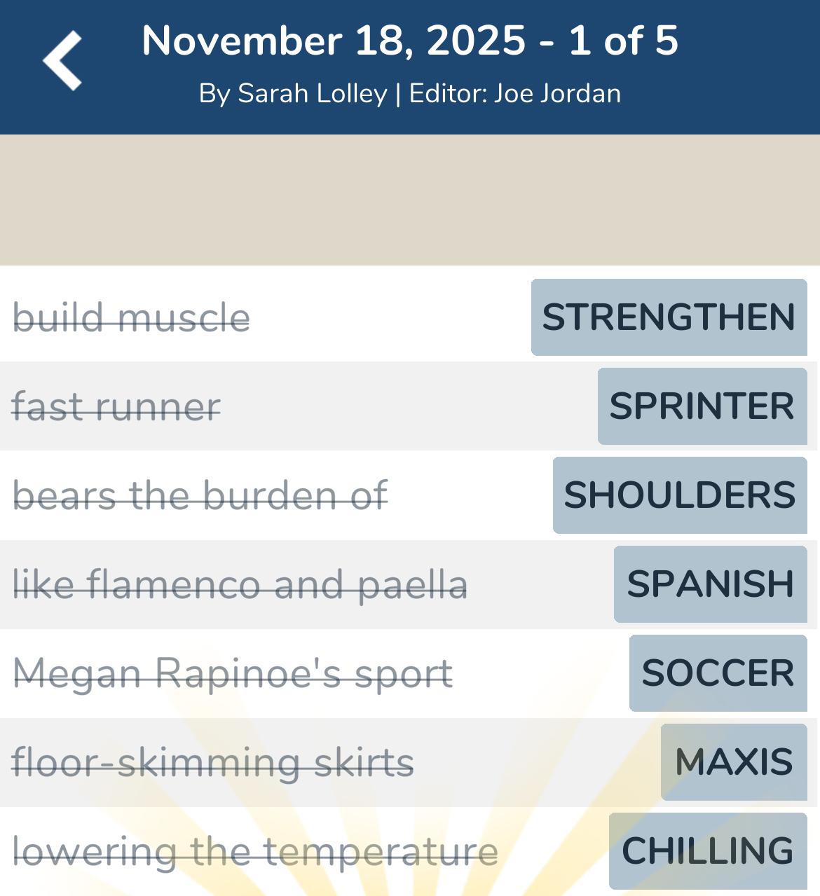 7 Little Words November 18 2025 1