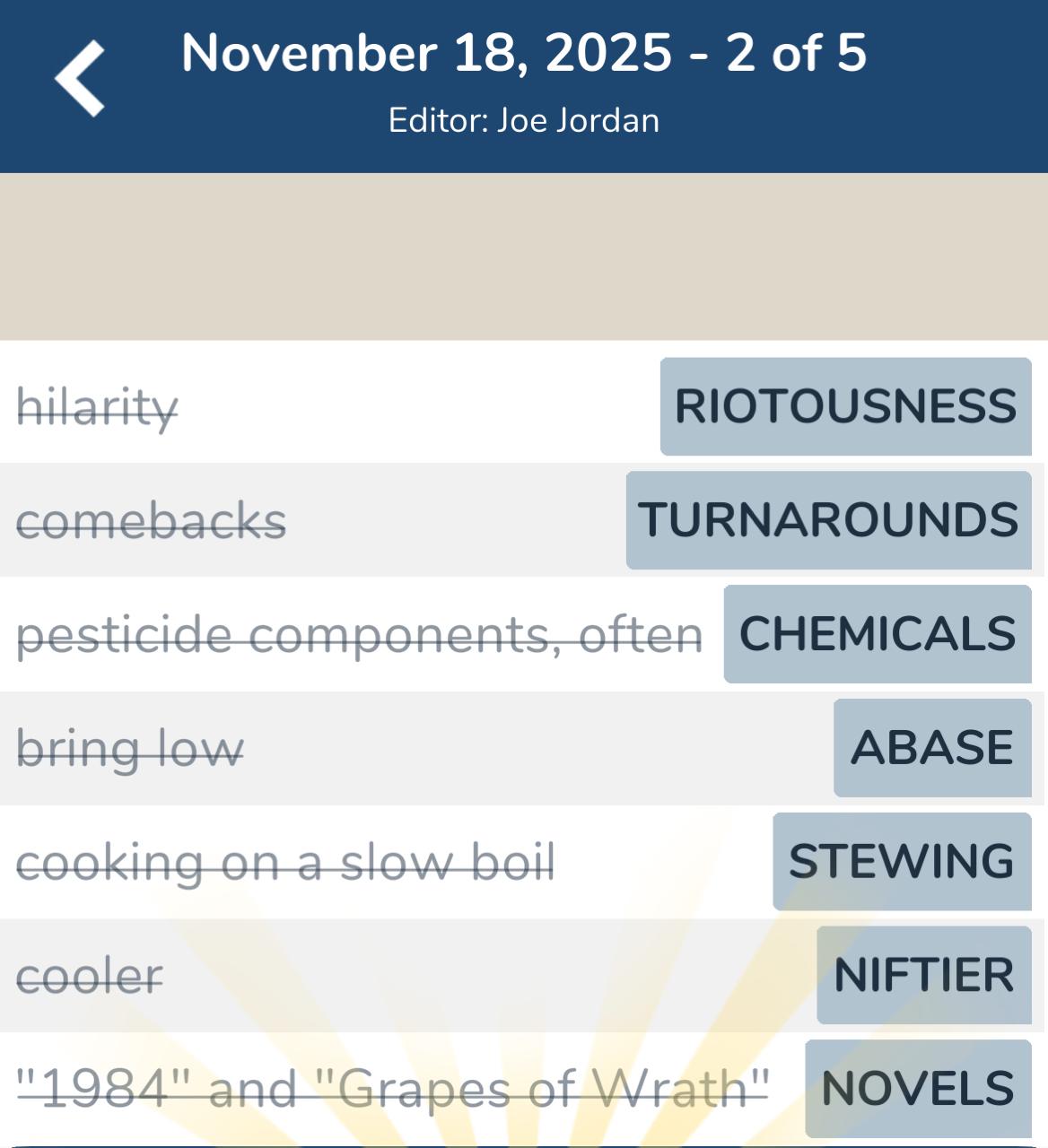 7 Little Words November 18 2025 2