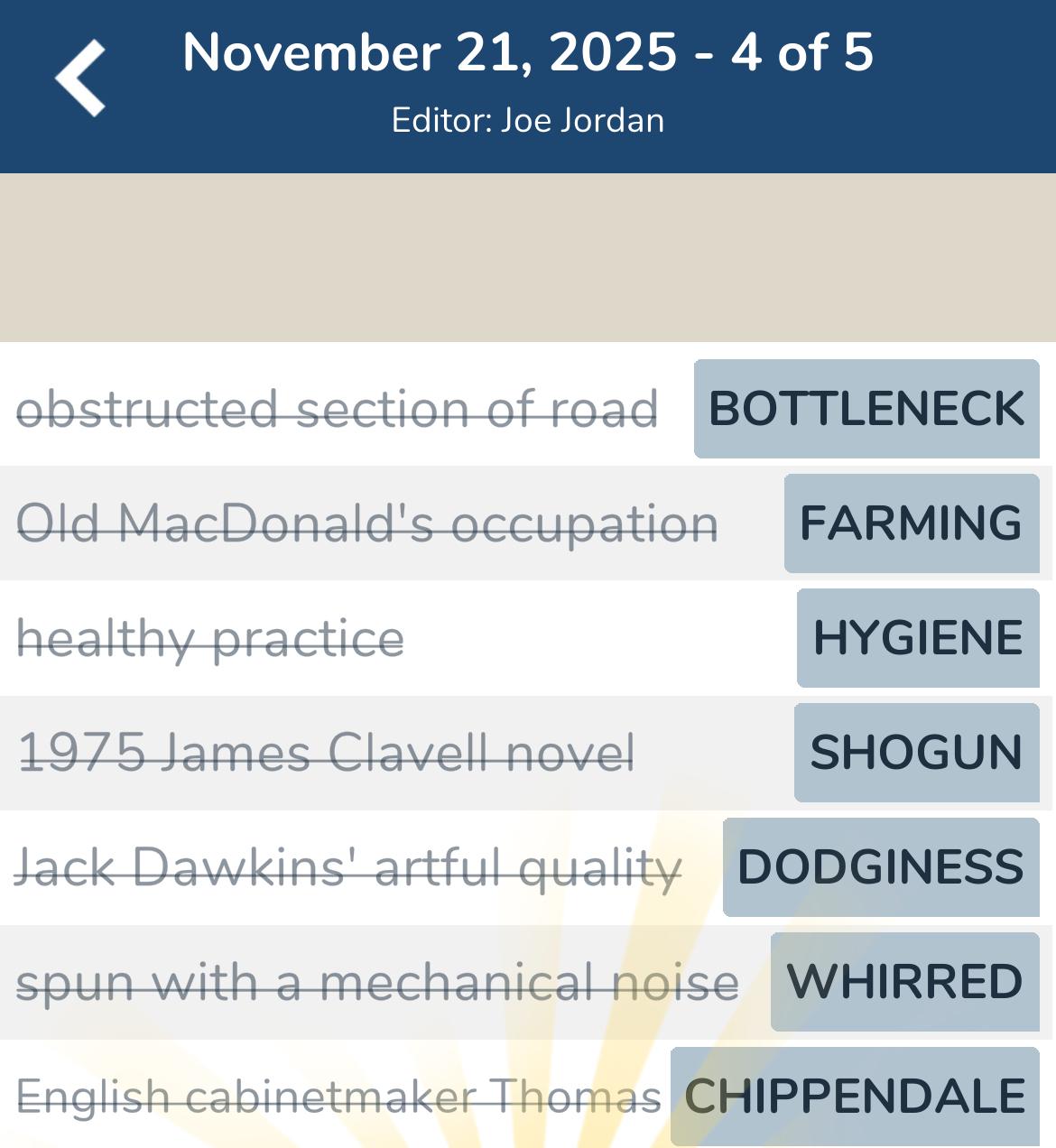 7 Little Words November 21 2025 4