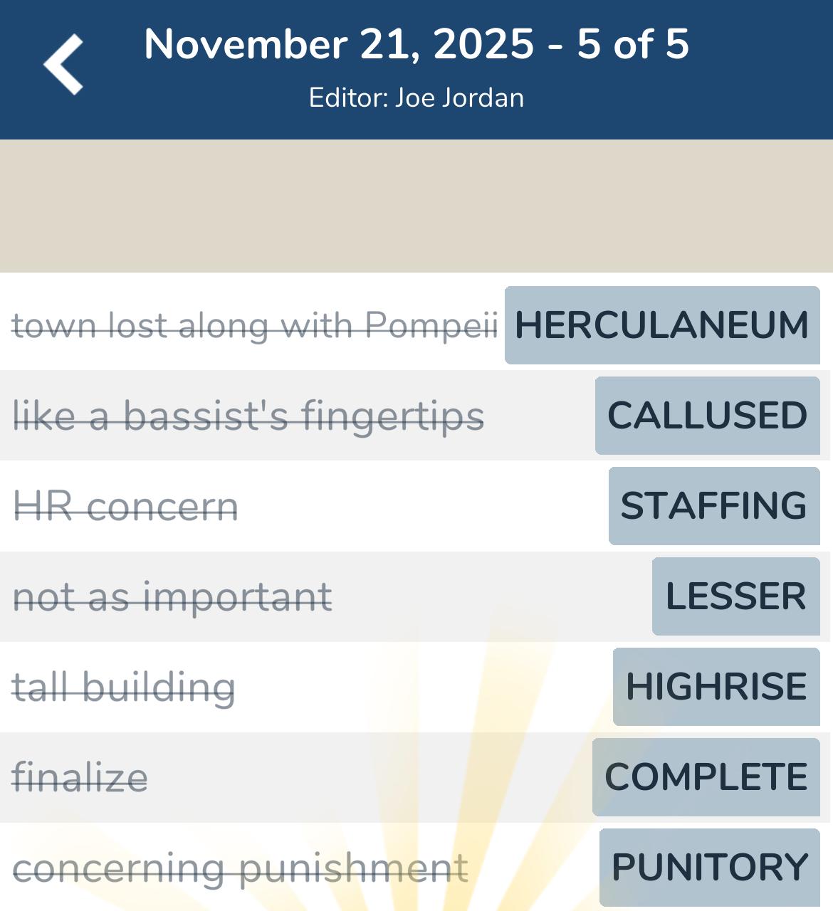 7 Little Words November 21 2025 5