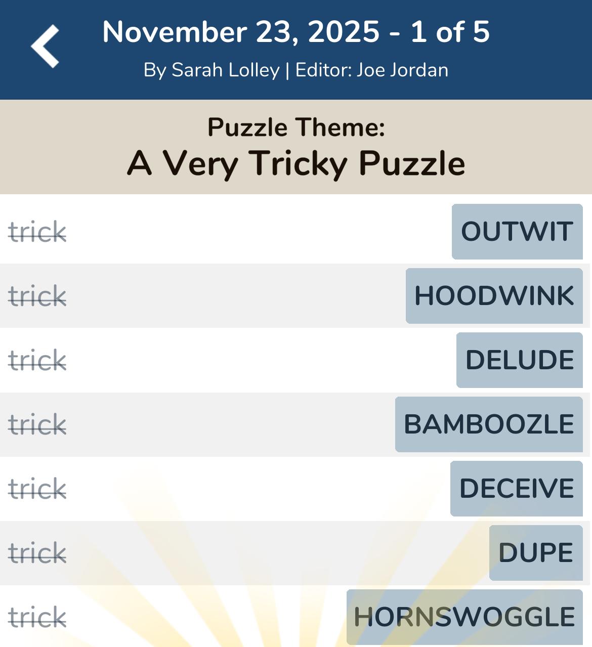 7 Little Words November 23 2025 1