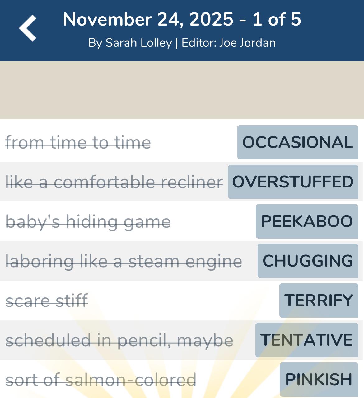 7 Little Words November 24 2025 1