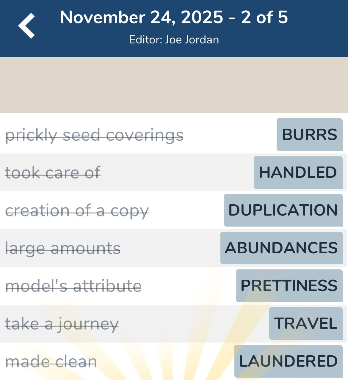 7 Little Words November 24 2025 2