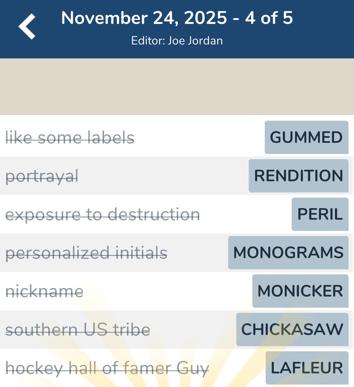 7 Little Words November 24 2025 4