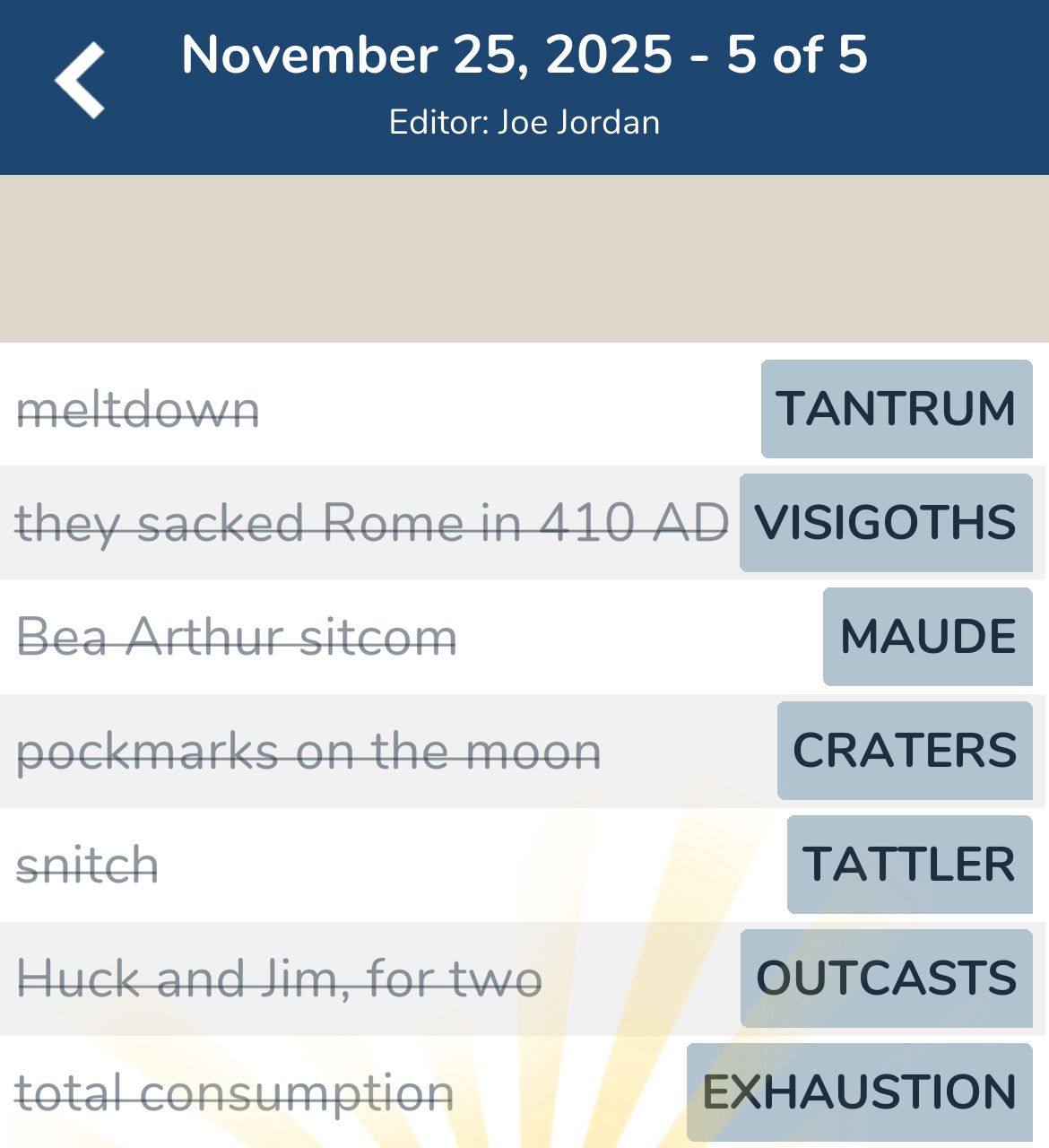 7 Little Words November 25 2025 5