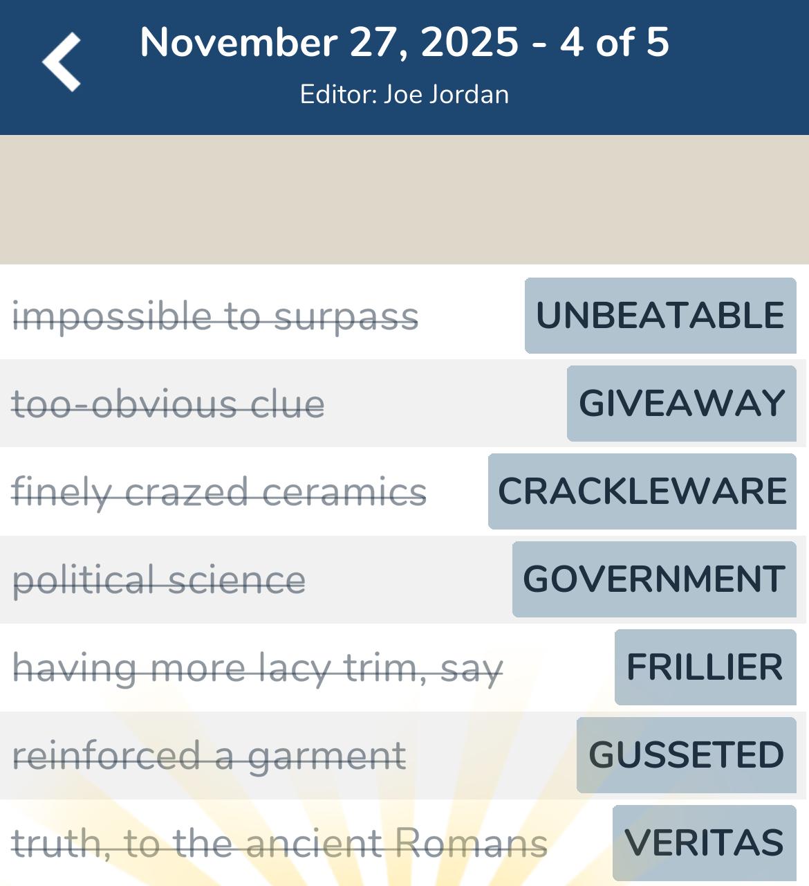 7 Little Words November 27 2025 4