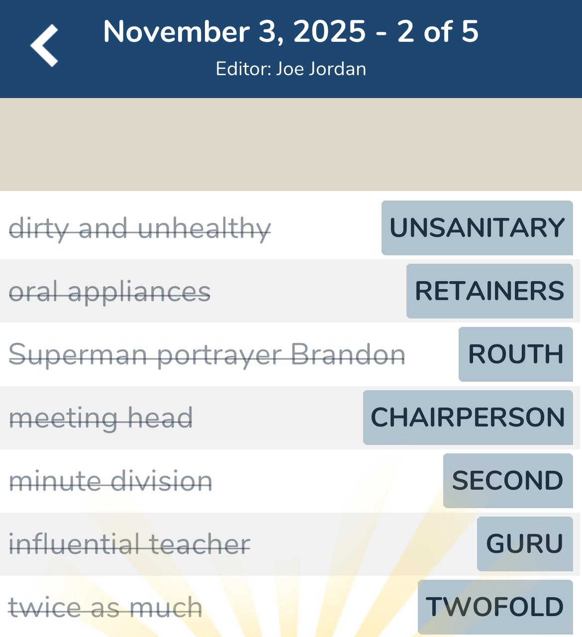 7 Little Words November 3 2025 2