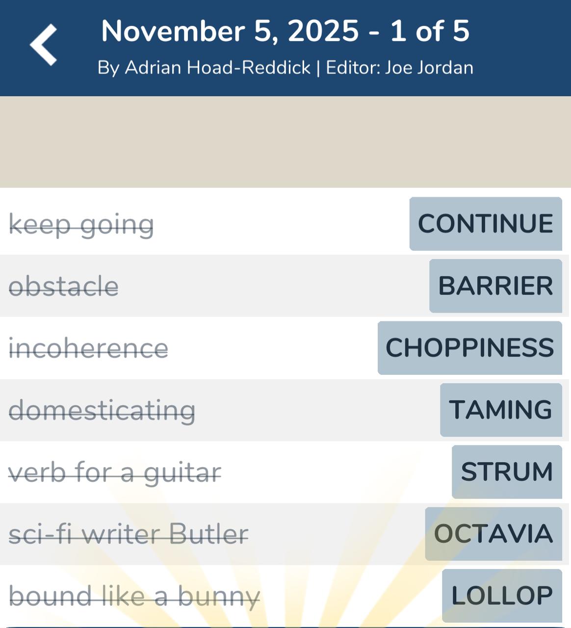 7 Little Words November 5 2025 1 7 Little Words November 5 2025 1